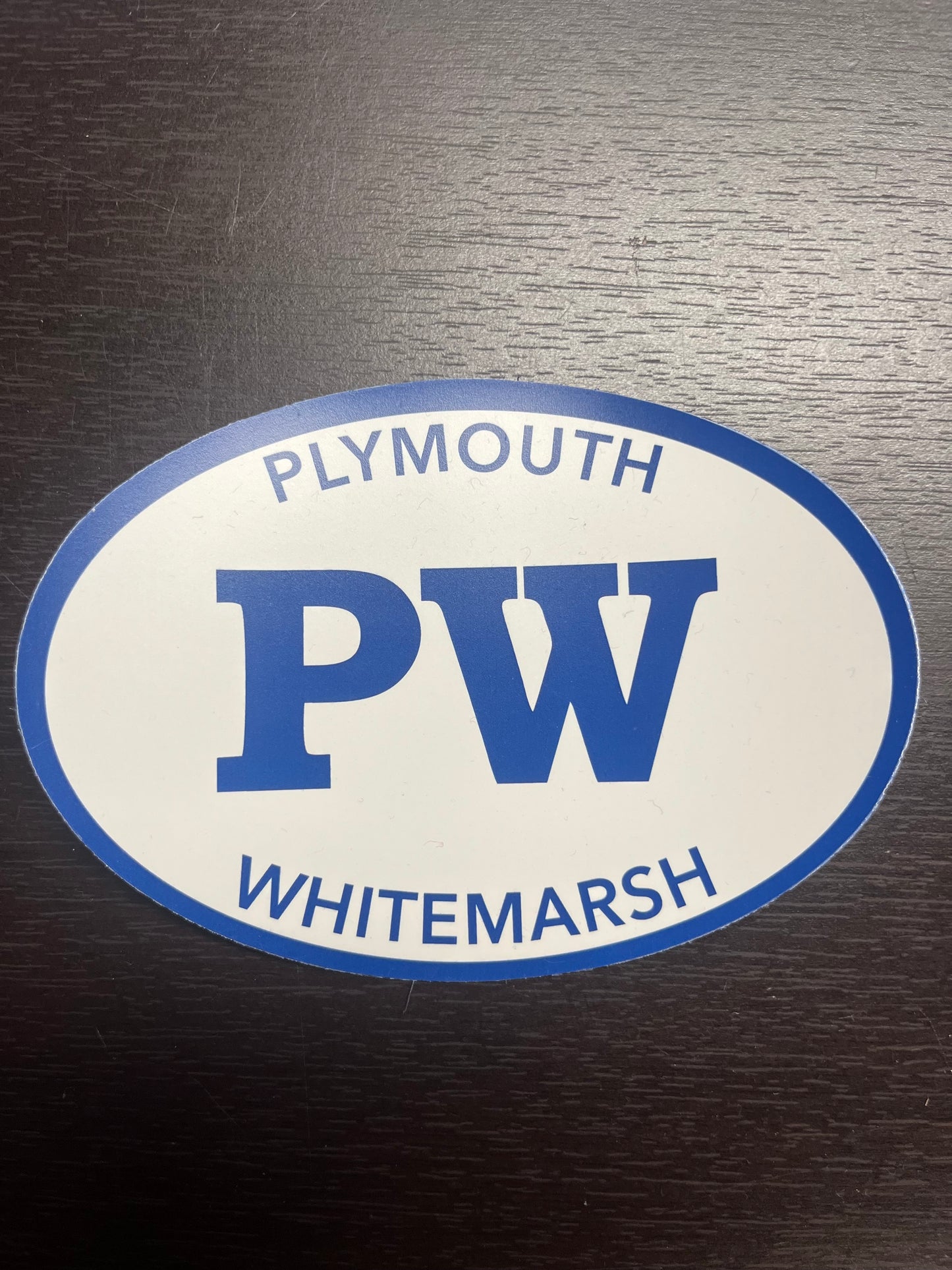 "Plymouth Whitemarsh" Oval Magnet