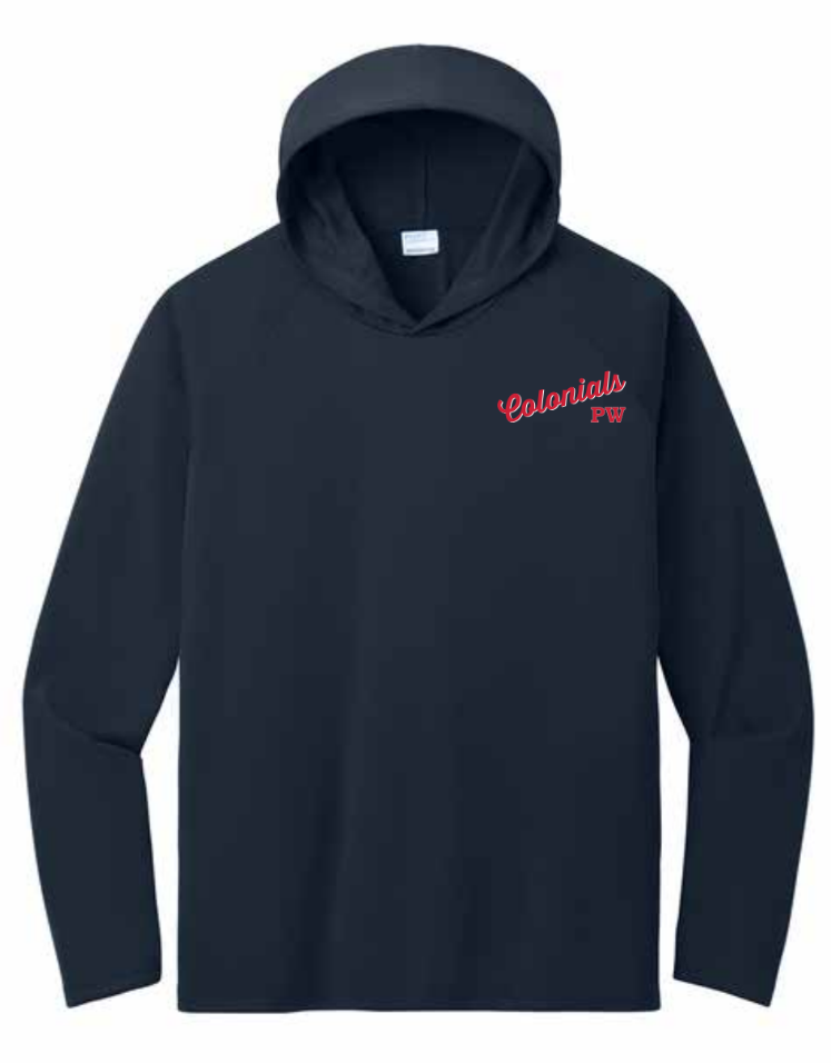 Navy Long Sleeve Performance Hoodie
