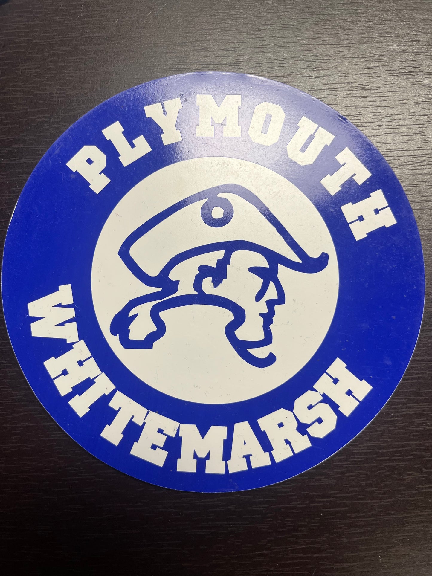 "Plymouth Whitemarsh" Colonial Head Circle Magnets